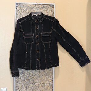 Live a Little Black Corduroy Jacket